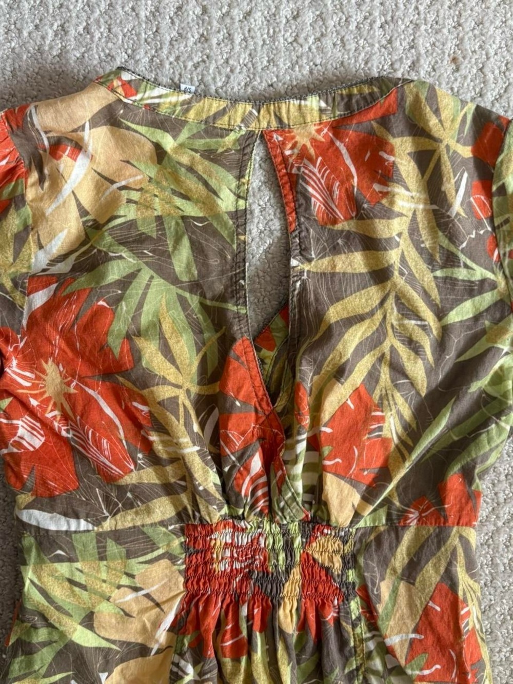 Floral tropical mini dress - Picture 3 of 5